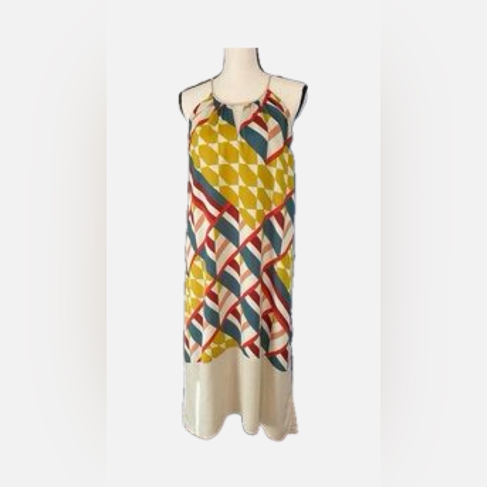 The Limited, Outback Red Multicolor Geometric Maxi Dress. (No belt). $98 MSRP